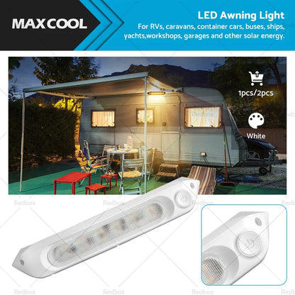Dual LED Bug Light 12/24V Amber/White for Awning - 287mm