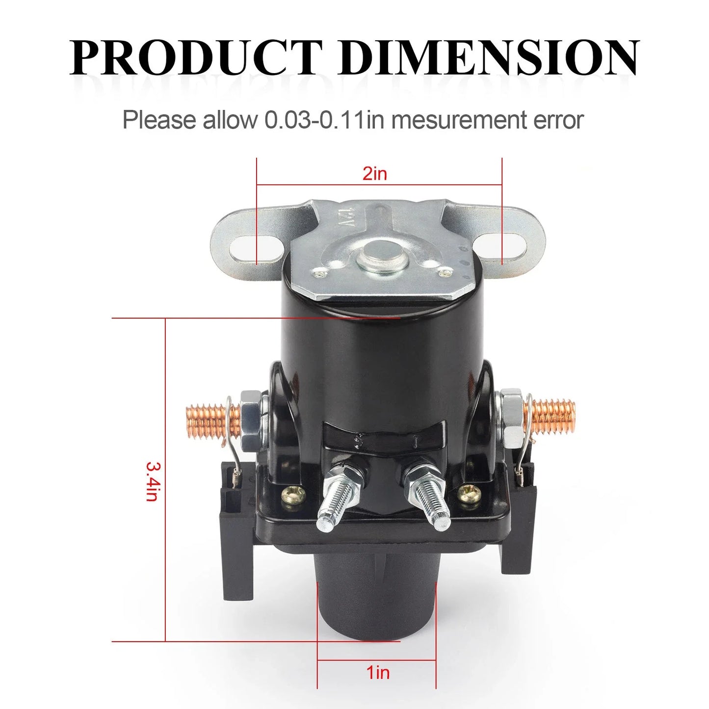 Battery Disconnect Relay 12V 100A for Vehicles