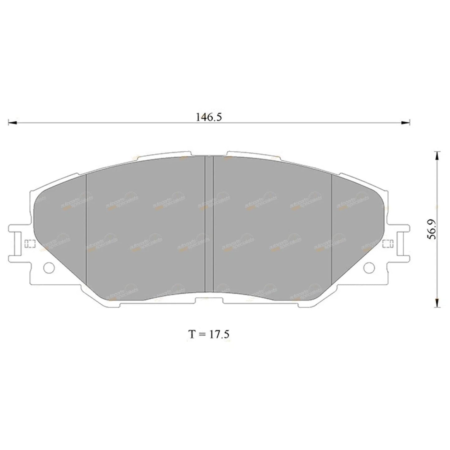 Front Disc Brake Pads for Toyota RAV4 (2006–2013)