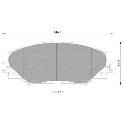 Front Disc Brake Pads for Toyota RAV4 (2006–2013)