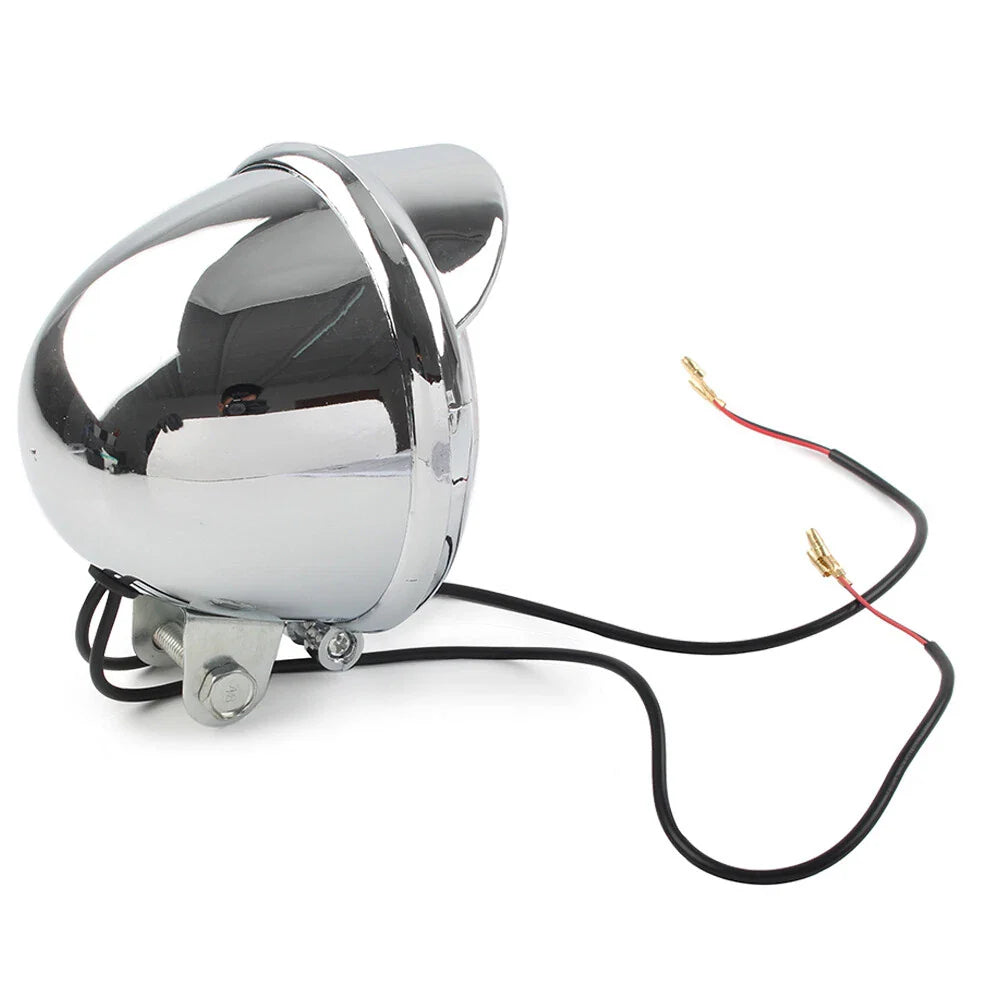 Chrome Motorcycle Headlight Passing Fog Light 12V for Harley Honda Suzuki