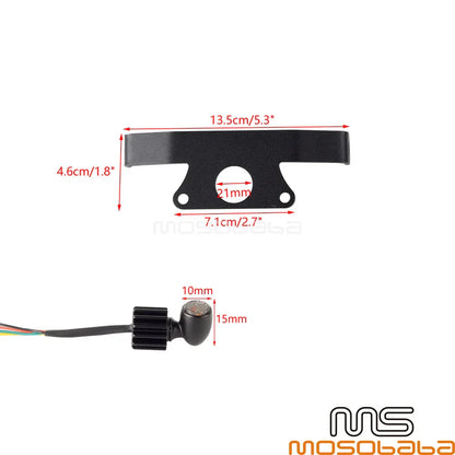 LED Rear Turn Tail Light License Plate Bracket Frame for Sportster S (2021-2023)