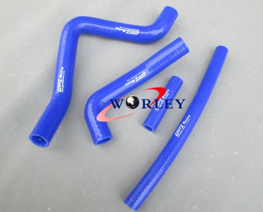 Silicone Radiator Hose for KAWASAKI KX125 1999-2002 - Green