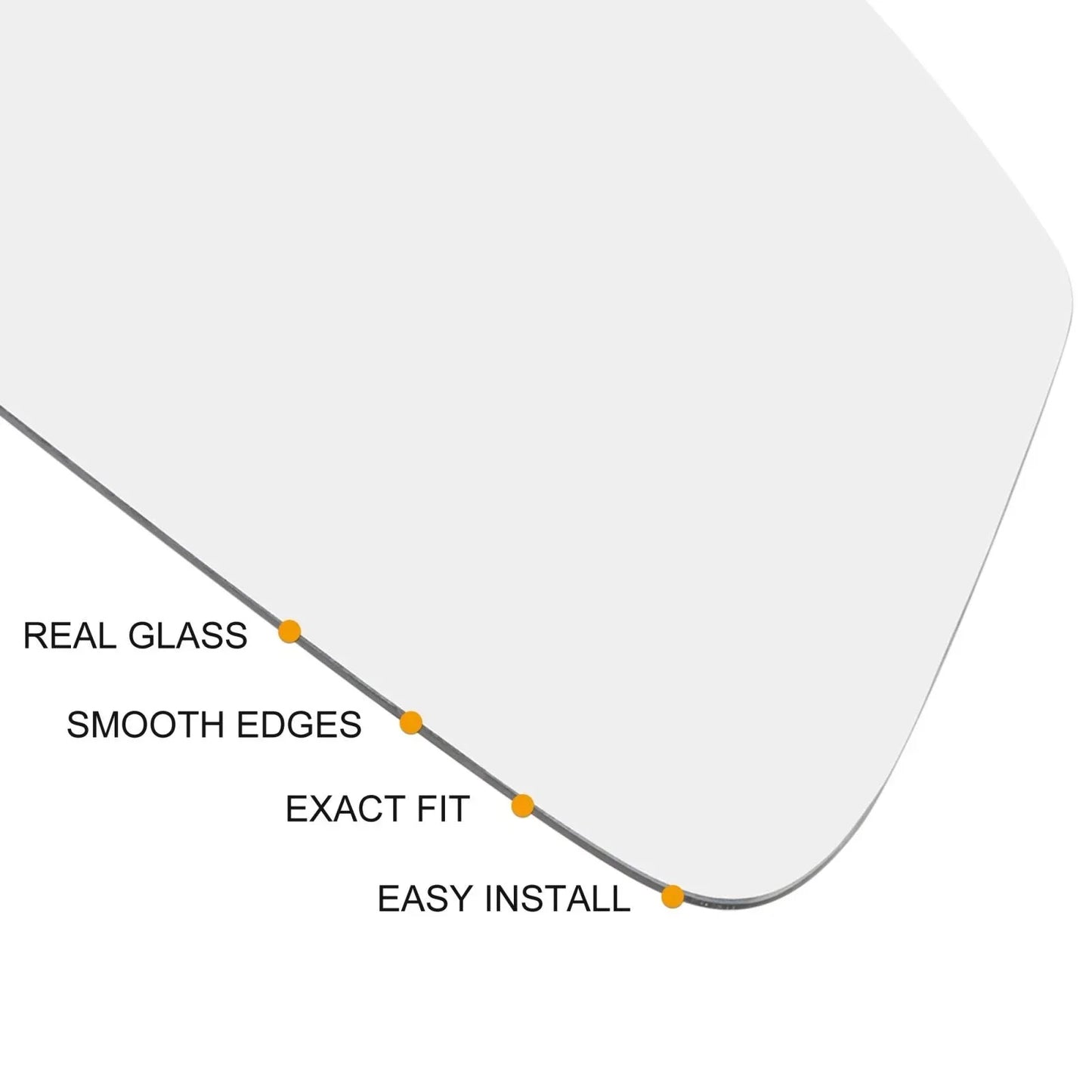Heated Mirror Glass Right Side for Mercedes-Benz Sprinter (2010-2018)