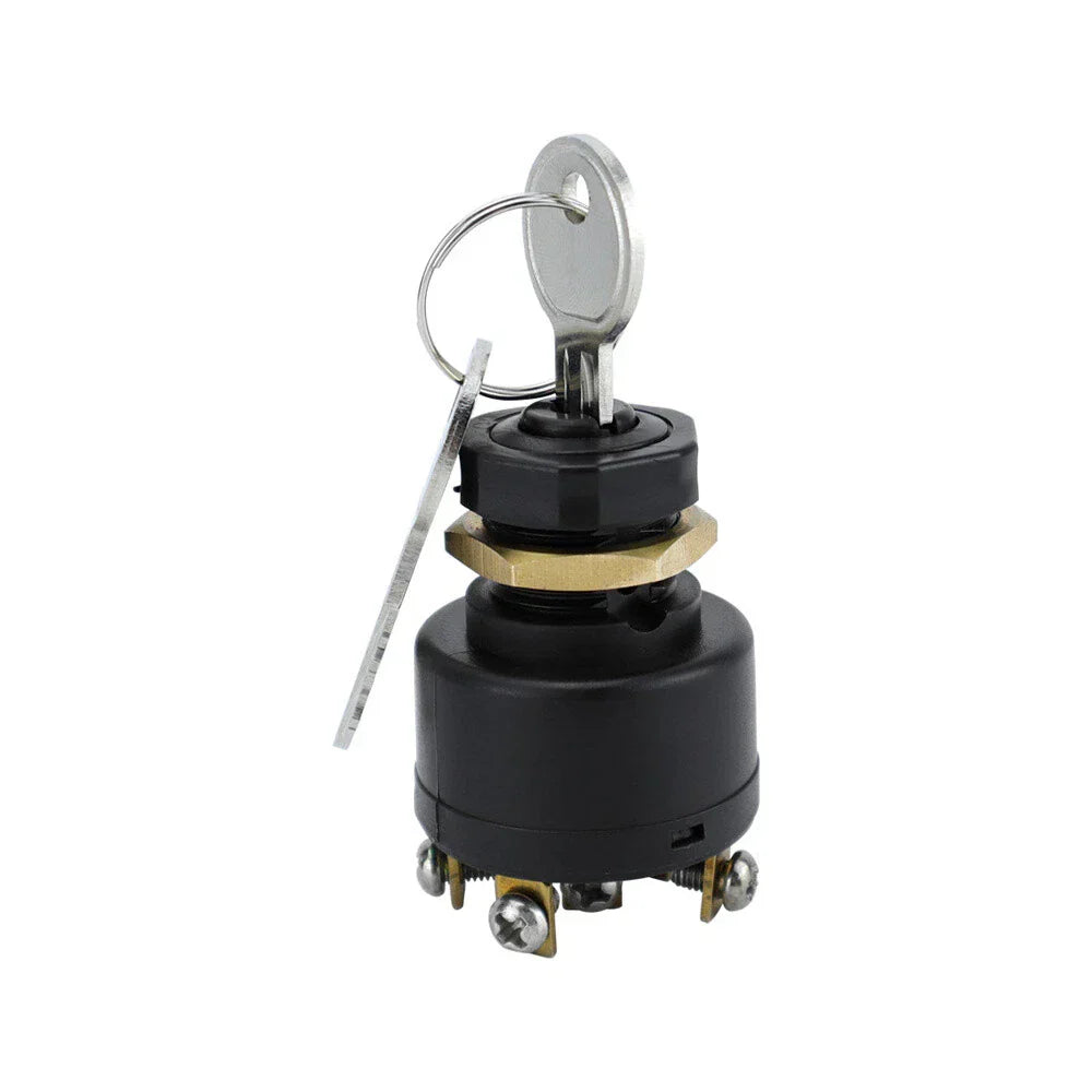 3 Position Outboard Ignition Switch with 6 Terminals & 2 Keys for Boats