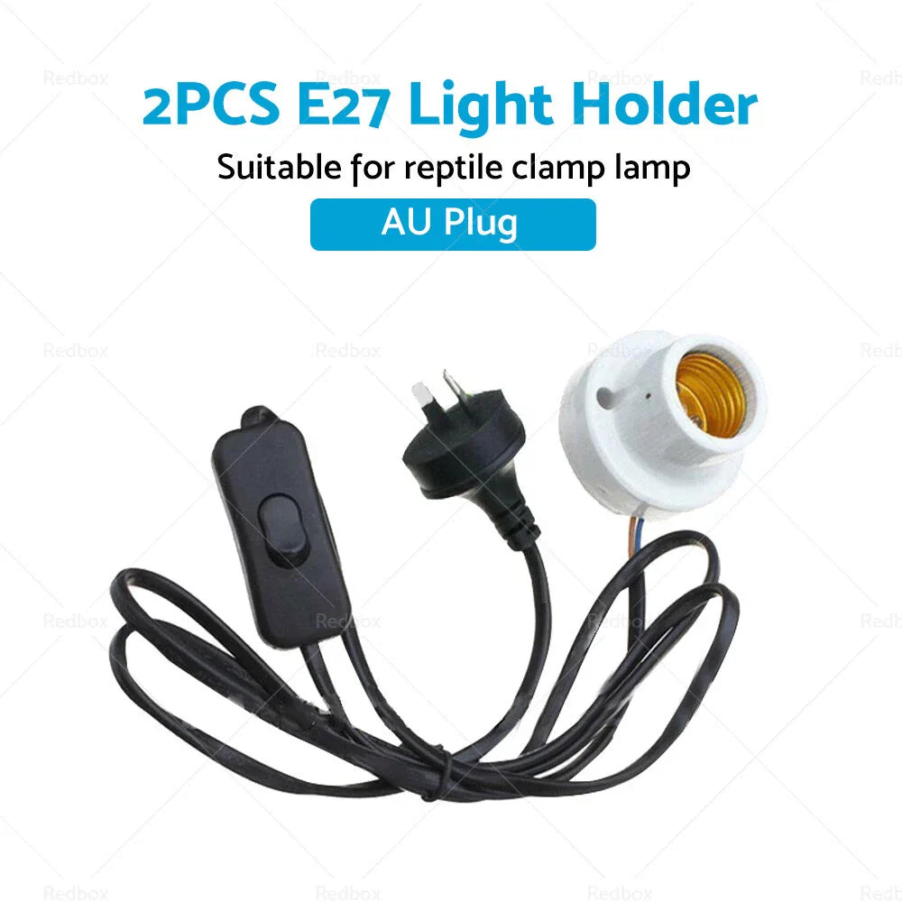 Ceramic Heat UV UVB Lamp Light Holder for Brooder Reptile Tortoise