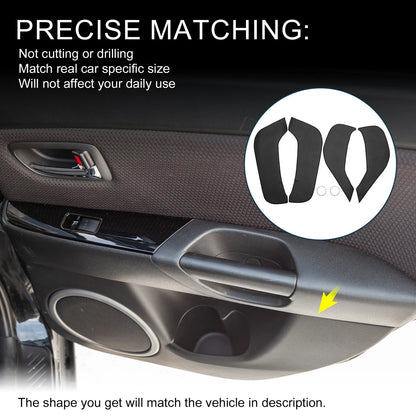 Car Door Leather Anti Kick Pad Sticker for BMW X5 Black (2019 - 2020)