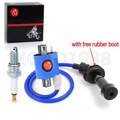 Ignition coil & cap & plug & boot for Grizzly 660 YFM660FA/FG (2002–2008)