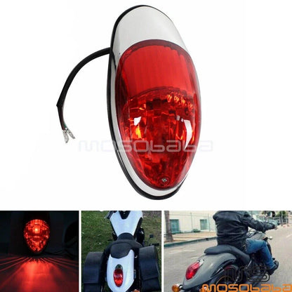 Integrated Brake Tail Light for Harley Dyna, Yamaha VMX1200, Honda, Suzuki
