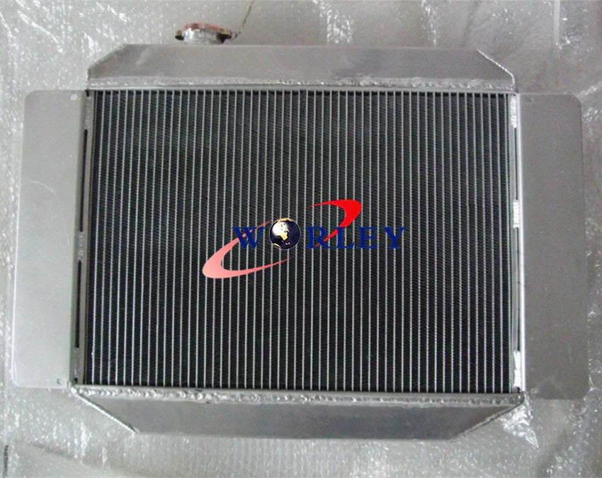 Aluminum Radiator & Fan for Holden HR HK HT HG 6Cyl Auto/Manual (66-71)