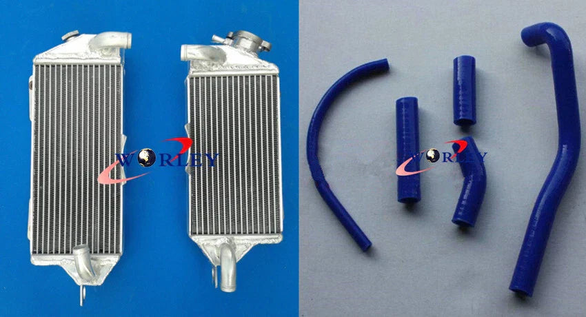 Aluminum Radiator + Hoses for Kawasaki KX500 (1988-2004)