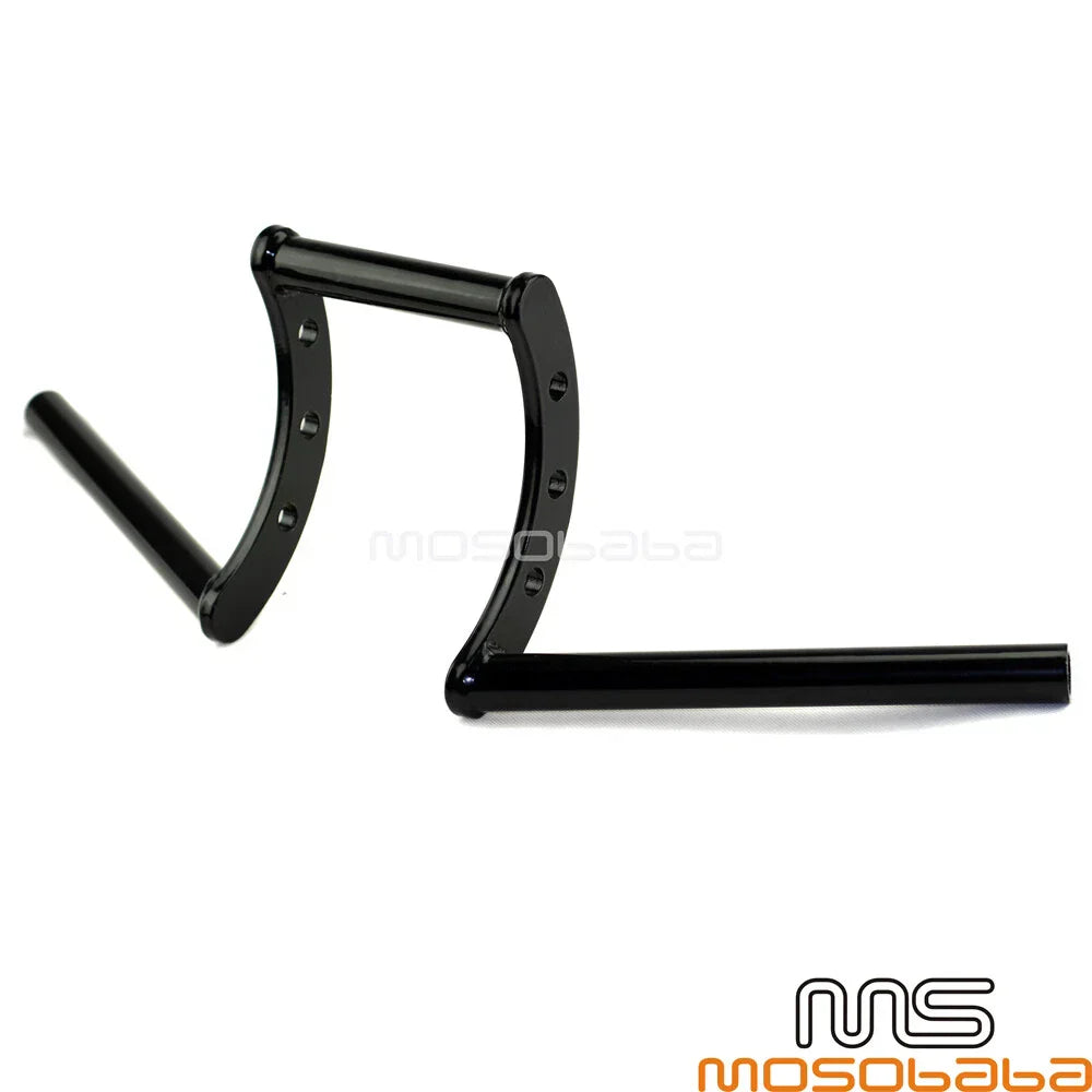 1" Black Handlebar Drag Z Bar for Harley Dyna Softail Sportster