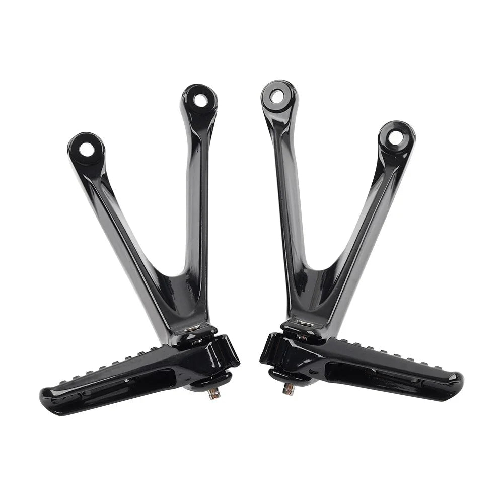 Black Rear Passenger Footrests Pegs for Honda CBR1000RR (2008-2016)