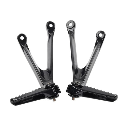 Black Rear Passenger Footrests Pegs for Honda CBR1000RR (2008-2016)