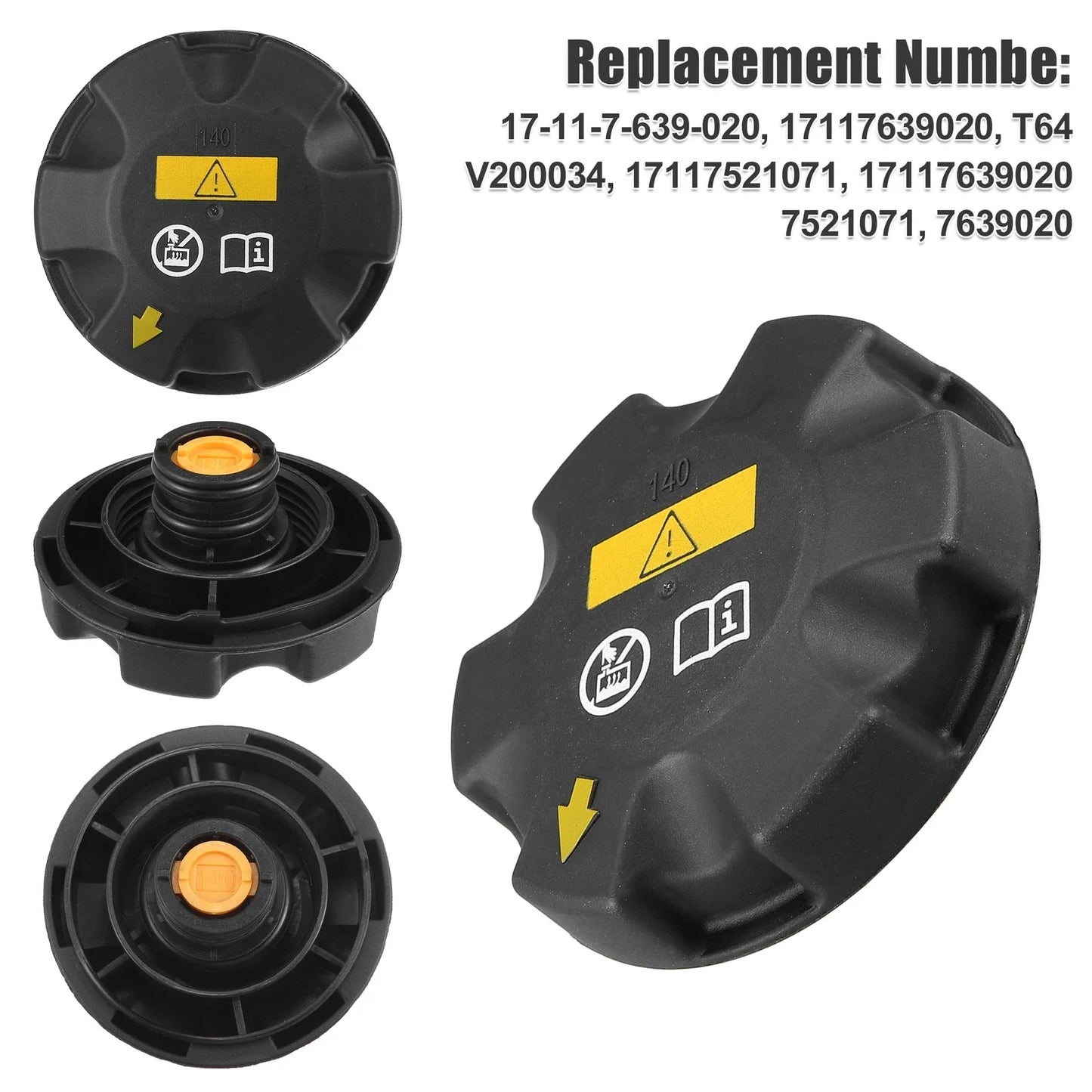 Coolant Radiator Overflow Reservoir Tank Cap for BMW E82 E84