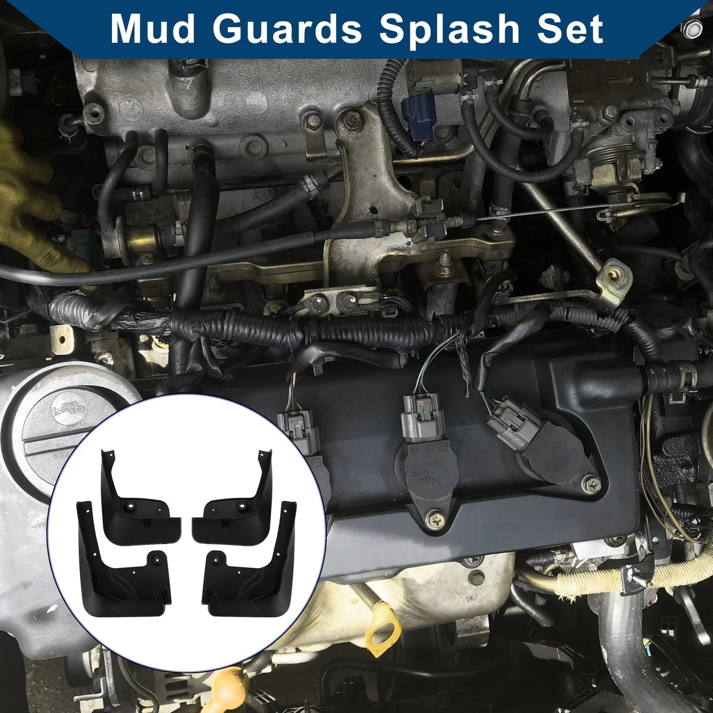 1 x Mud Flaps - Splash Guards for BMW X4 (2014 - 2018)