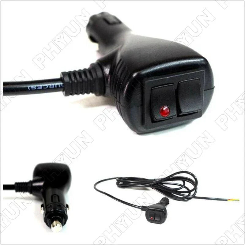 12V 10ft Cigarette Socket Plug Connector for Car Truck On Off Toggle Switch
