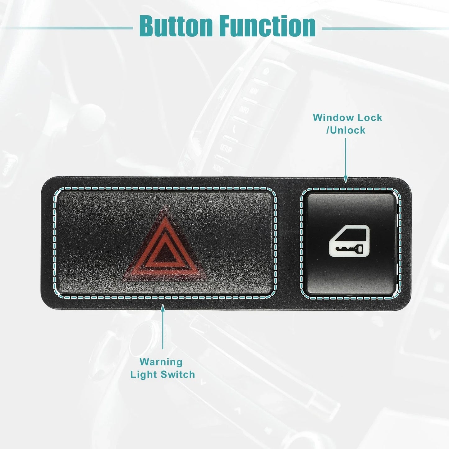 Emergency Light & Central Locking Switch for BMW 323Ci (2000 - 2006)