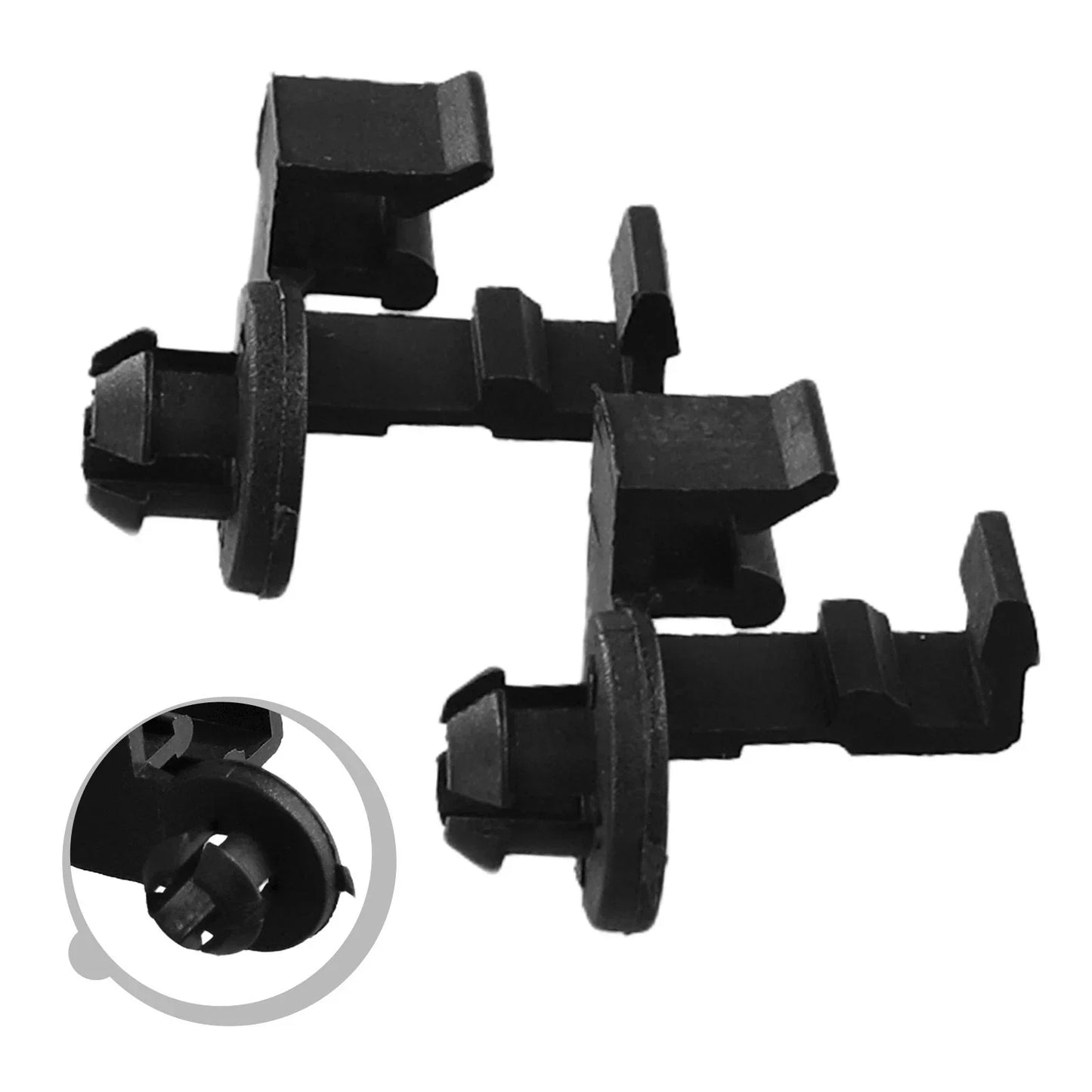 Hood Bonnet Car Clips / 2pcs / Black Pivot Linkage Holder Clip for All Cars