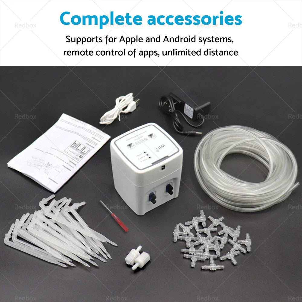 Double Pump Automatic Water Drip System for Mobile App Control