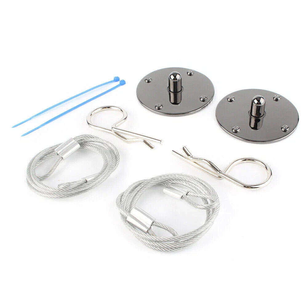 CNC Aluminum Racing Hood Pin Lock Kit for Universal Cars