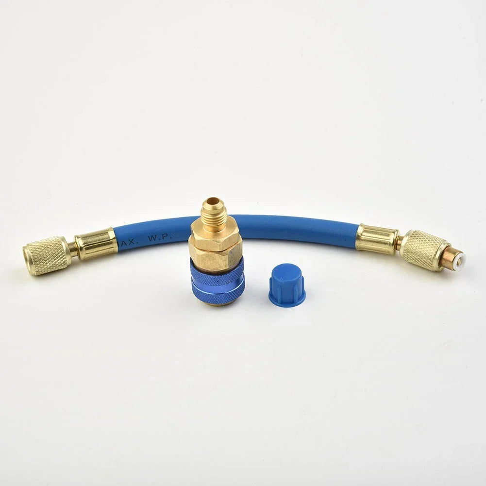 R134A 1 OZ 1/4 Hand Turn Filler Oil & Dye Injector Adapter