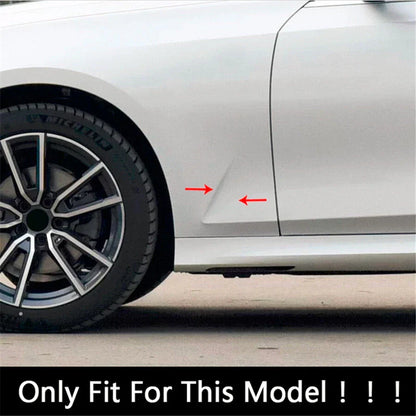 ABS Side Fender Air Outlet Vent Cover Gloss Black for BMW 3-Series (2020-2021)