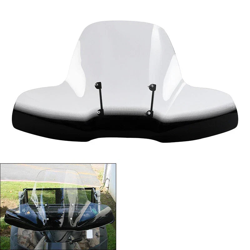 2-Tone Large Windshield Handlebar Mounts for ATVs Kawasaki Honda Yamaha