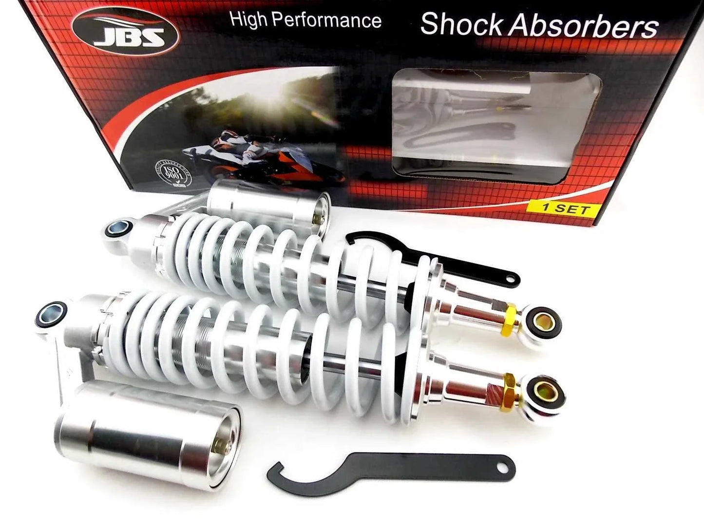 347mm JBS Rear Air Nitrogen Cell Shock Absorbers for Kawasaki GPZ1100 (81-82)