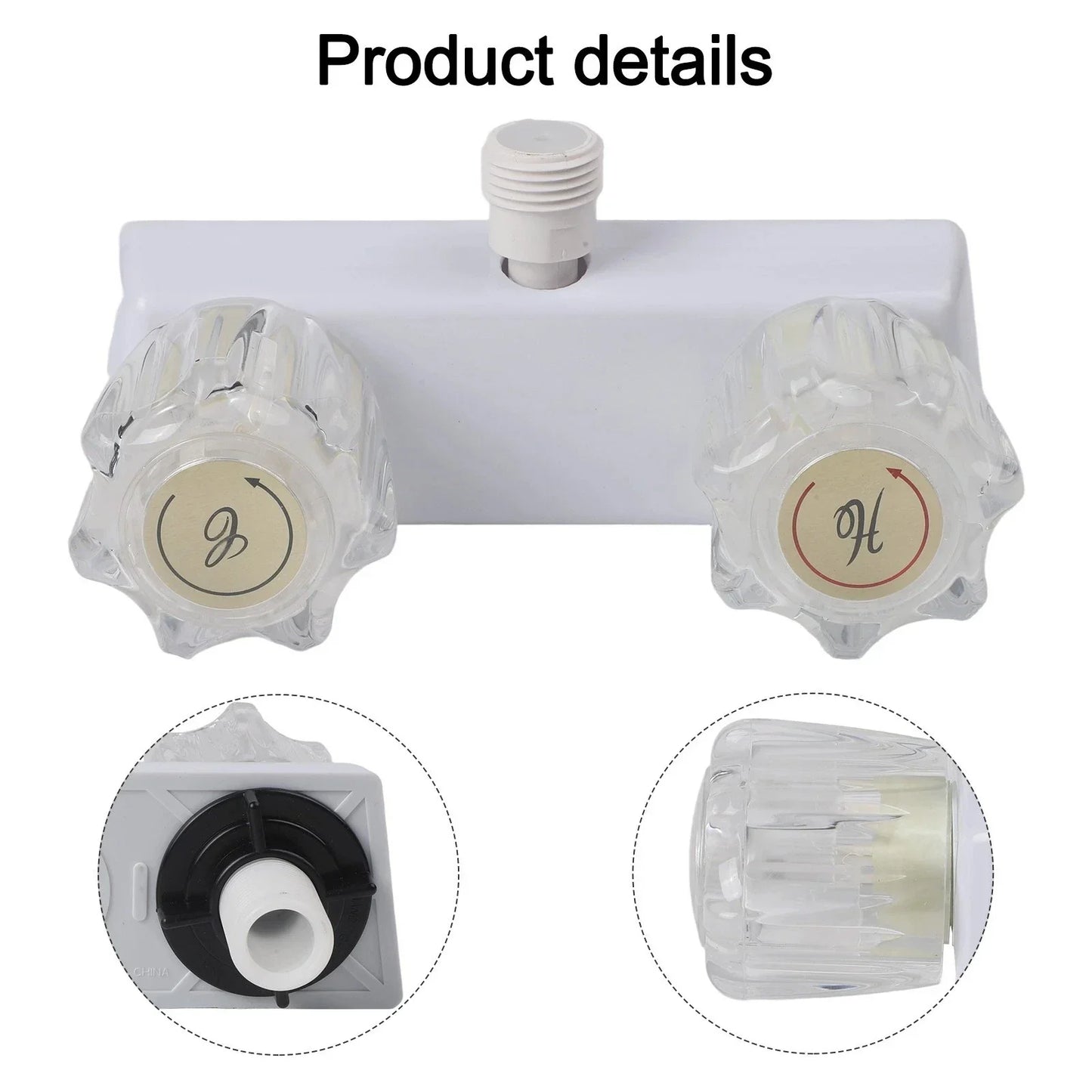 Double Knob Diverter / Design / RV Shower Faucet for RV