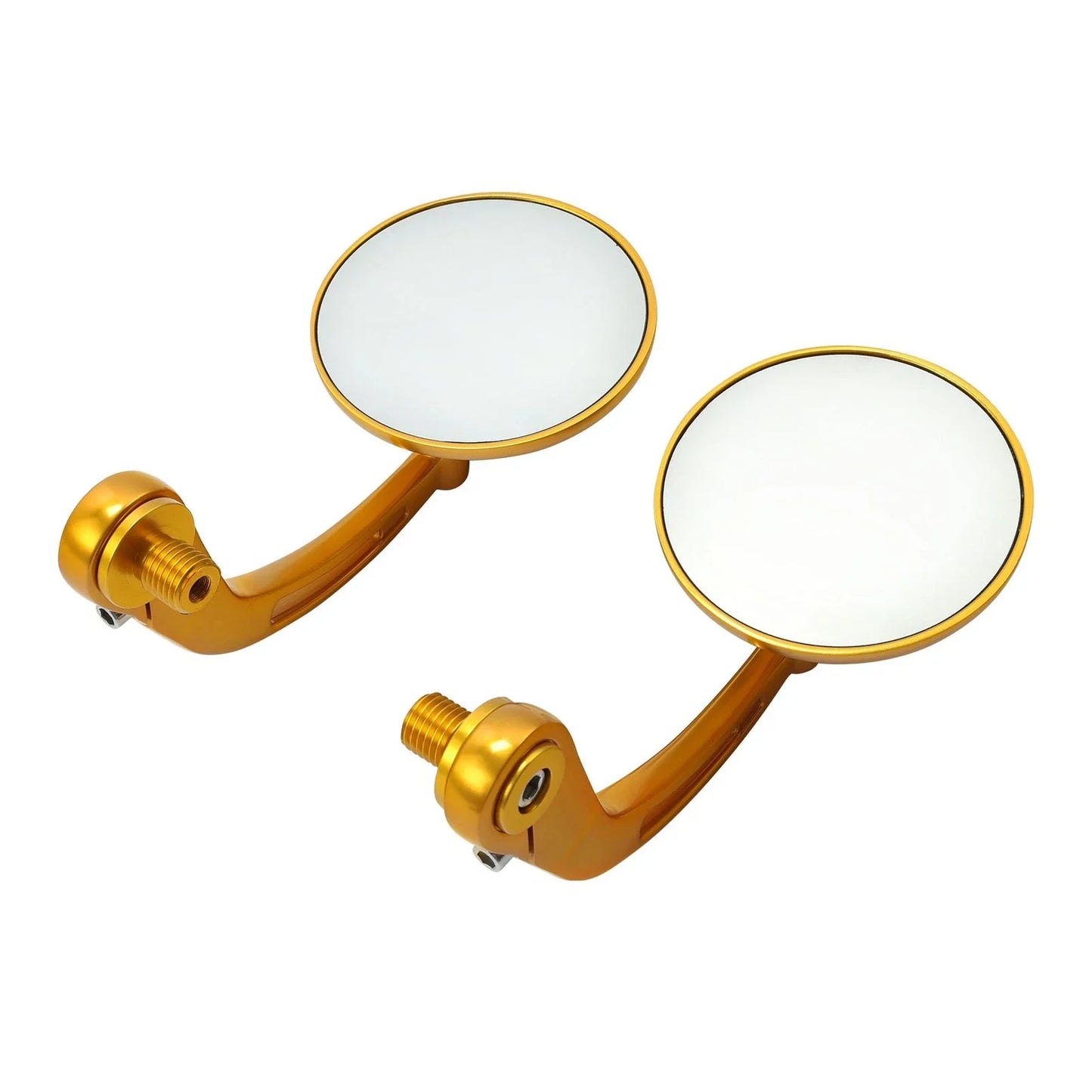 Gold Round Bar End Rearview Mirrors for Harley Sportster S (2021-2025)