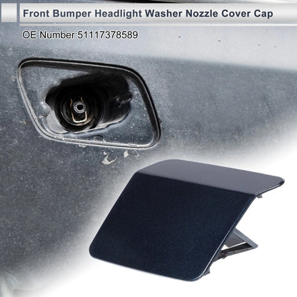 Front Left Side Bumper Headlight Washer Nozzle Cover Cap for BMW X5 F15 Blue