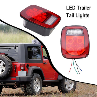 Tail Light 39-LED Brake License Plate Lamp for Jeep Wrangler