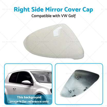 VW Golf MK7 MK7.5 Mirror Cover Cap Housing Pure White Right 2013-2023