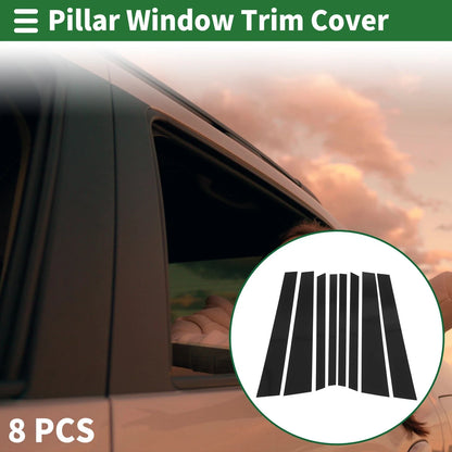 8 Pcs Door Pillar Window Trim for BMW X5 (2014-2018)