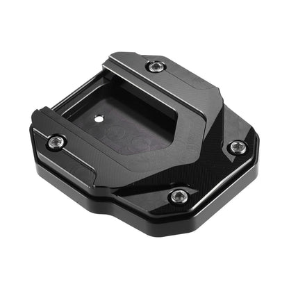 Aluminum Alloy Motorcycle Kickstand Plate Pad for BMW with Wrench Black