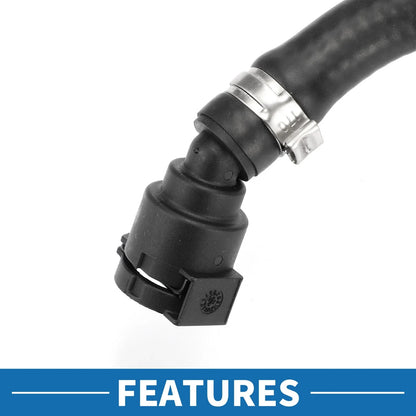 Radiator Hose Rubber Black 1 Pc for BMW 530e (2018-2020)