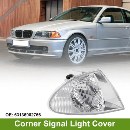 1 Pc Right Corner Signal Light Cover for BMW 3 Series Clear
