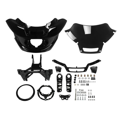 Headlight Fairing Mount Bracket Kit Black for Harley Low Rider ST (2022 - 2025)