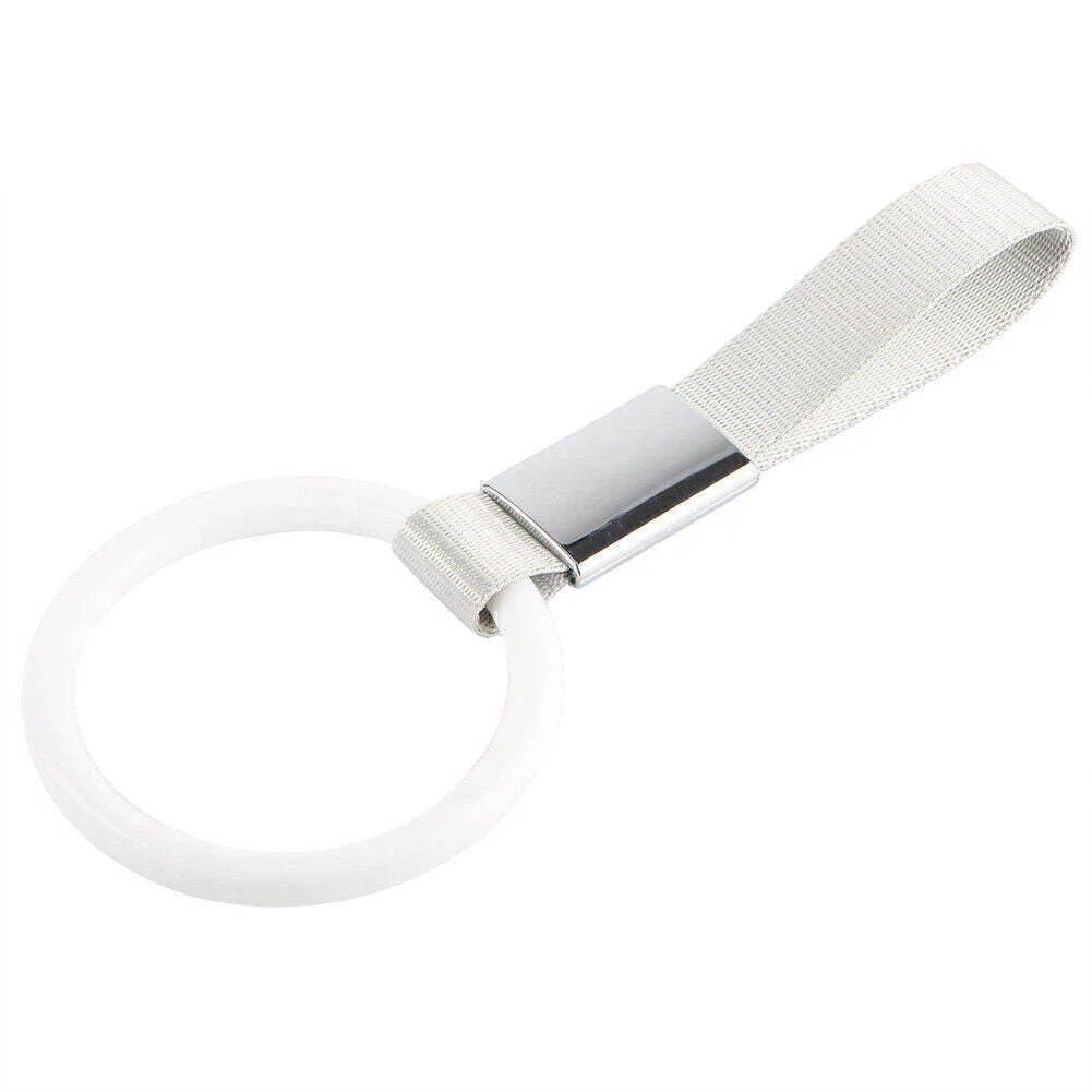 Tsurikawa Ring Handle Strap Charm for Subway Train Bus - White