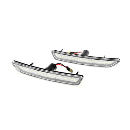 Yellow LED Front Clear Side Marker Lights for Ford Mustang (2010-2014)