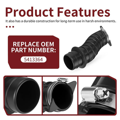 Air Box Intake Boot w/ Clamp for Polaris Sportsman 400 HO (2008–2010)