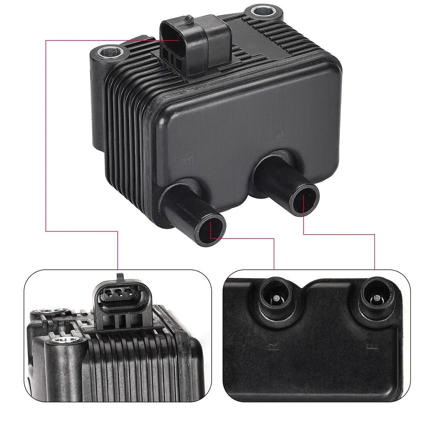 Ignition Coil 0.5 OHM for Dyna FXD FLST FXST Sportster 883 1200 (1999–2006)