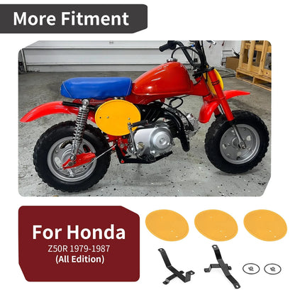 Yellow Number Plate Kit for Honda Z50R (1979–1987)