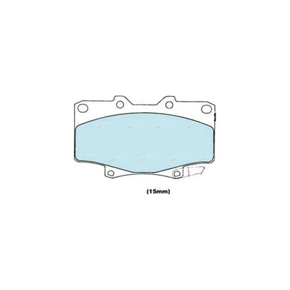 4WD Front Disc Brake Pad Set for Toyota Landcruiser 80 Series (1990–1998)