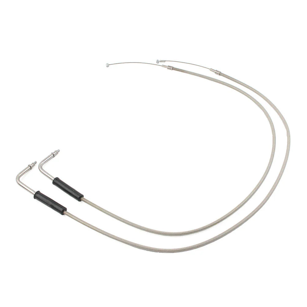 Stainless Steel Throttle Cable for Harley Sportster XL1200, 883, Dyna, Road King