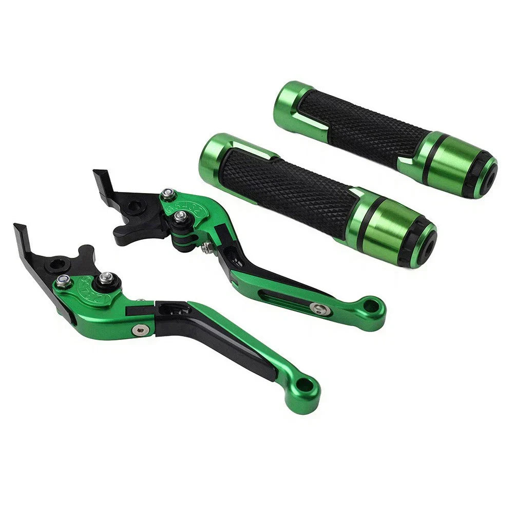 Folding Extendable Brake Clutch Levers & Handlebar Grips for Suzuki GSX-S750