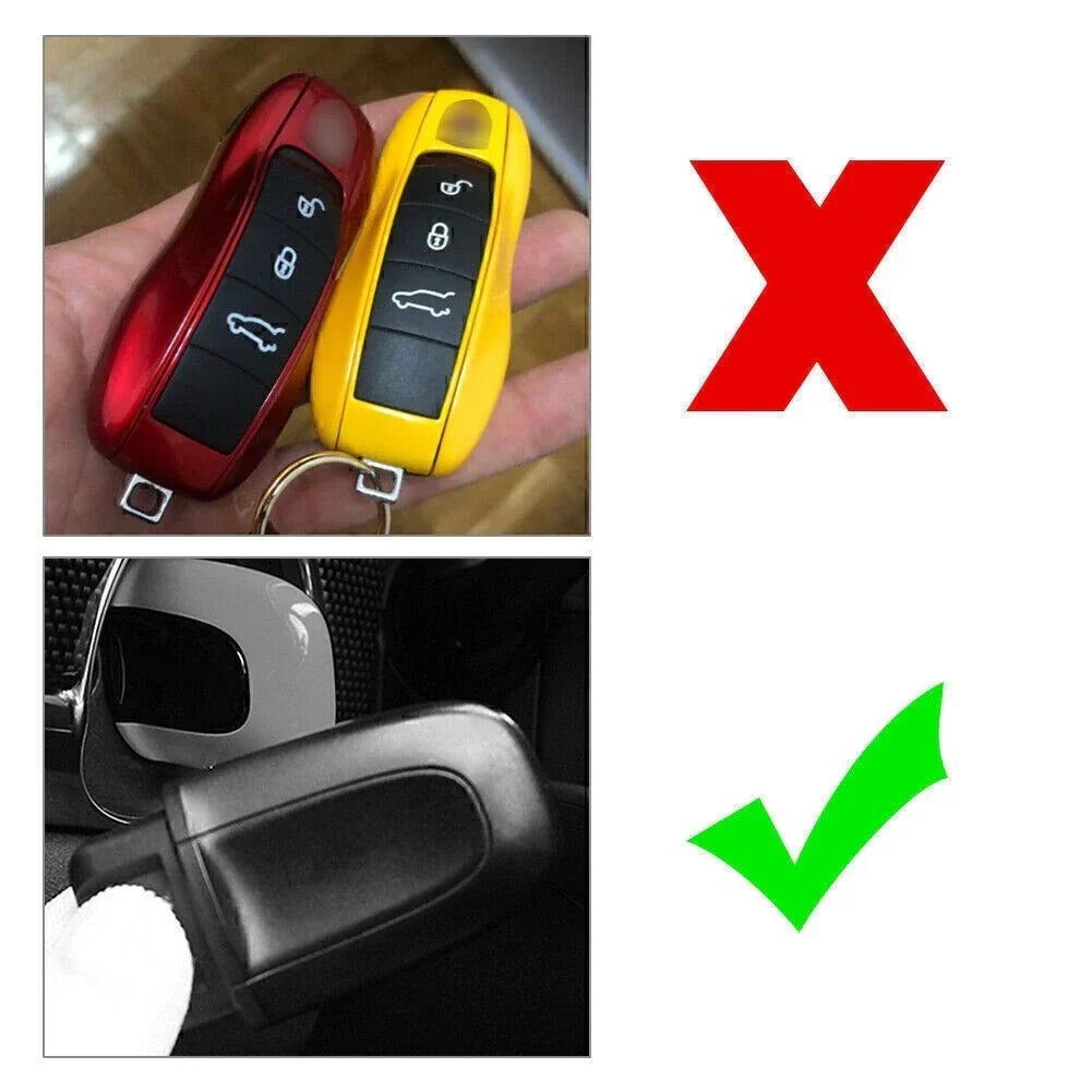Blue Key Cover Case for Porsche Macan (2015-2023)