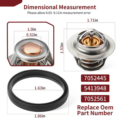 Thermostat & Seal for Polaris Scrambler Sportsman 850 1000 XP (2009–2025)