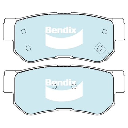 GCT Rear Disc Brake Pads Set for Kia Sportage JA KM (1996 - 2010)